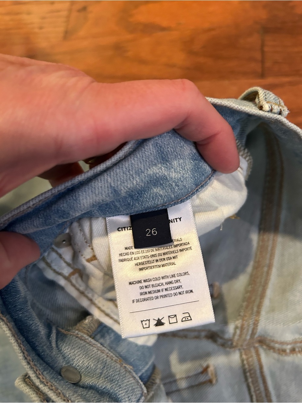 Citizens of Humanity Emannuelle Flare Jeans Light Wash Stretch Denim Sz 26 - Picture 8 of 10